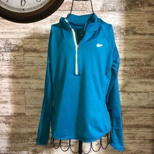 Nike dri fit blue active wear sweatshirt size large Nike gym wear Nike hoodie​​
